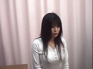 Playful Jap teen fingered during kinky medical exam