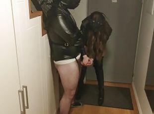 leather leggings black cock Popular Videos:
